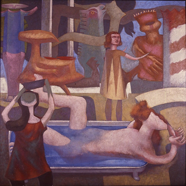 1979-roman-baths-oil-encaustic-on-canvas-182x182-cm